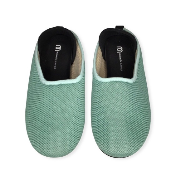 Mahabis Summer Slipper in Teal. - Picture 1 of 9
